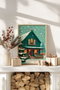 Wallity Pintura Decorativa Enmarcada para el Hogar, 33 x 48 cm, Marco de Madera Maciza y Papel Fotográfico de Alta Calidad